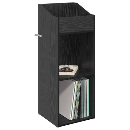 Mobile porta vinili Rovere Nero 36 x 36 x 95,5 cm | homemem39