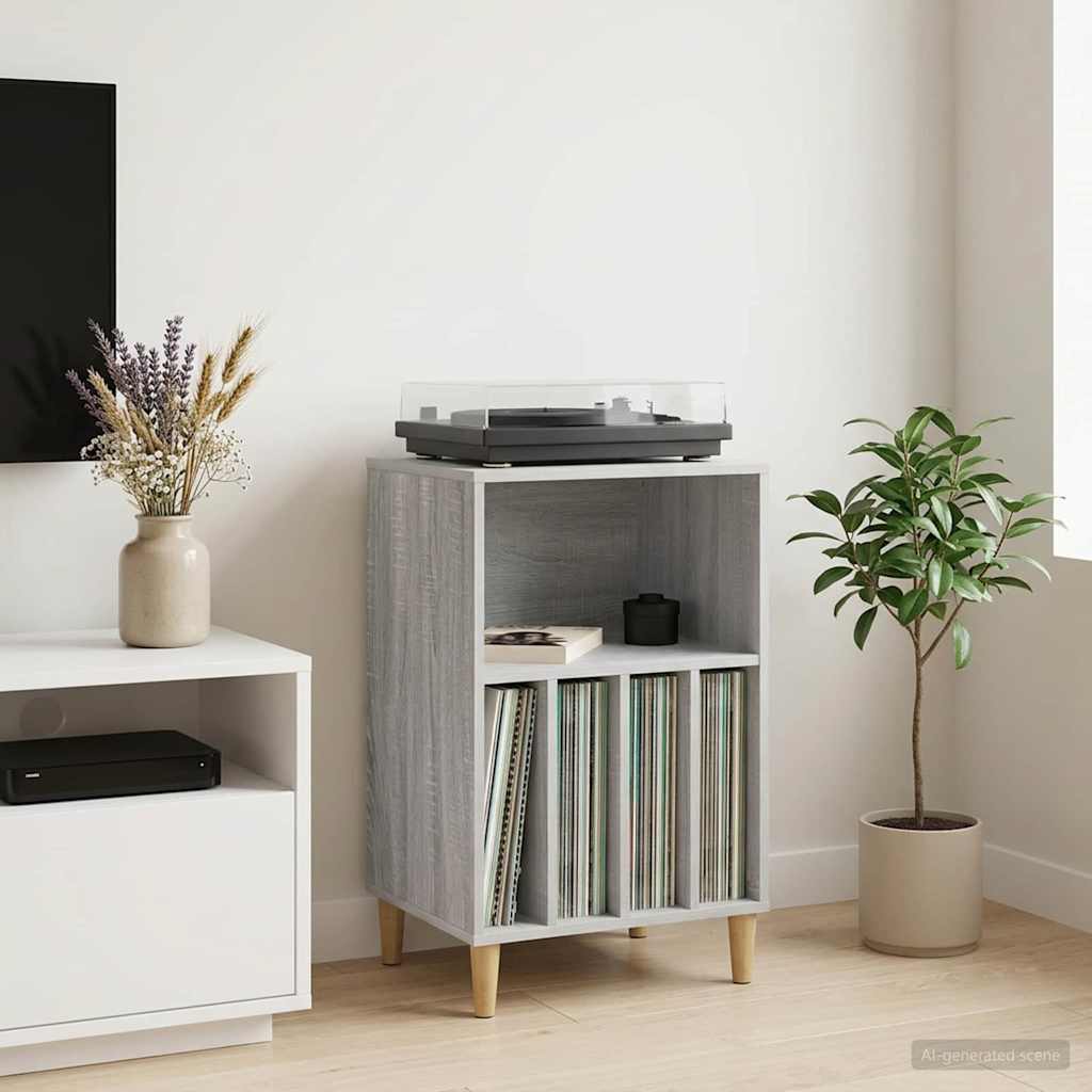 Supporto per Giradischi Sonoma grigio 47 x 39,5 x 74,5 cm | homemem39