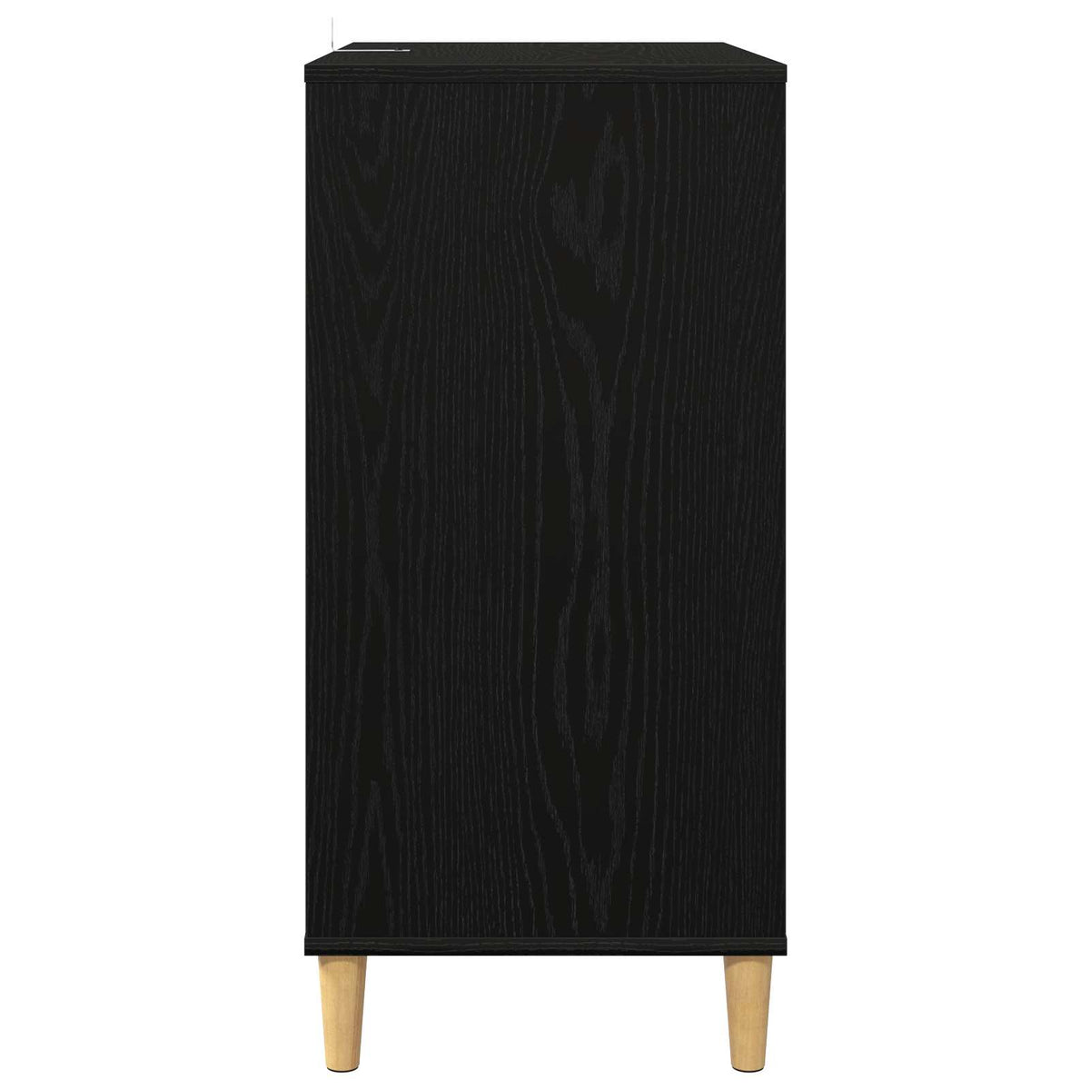 Supporto per giradischi Rovere Nero 71 x 39,5 x 83 cm