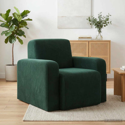 Poltrona Verde Scuro Velluto | homemem39