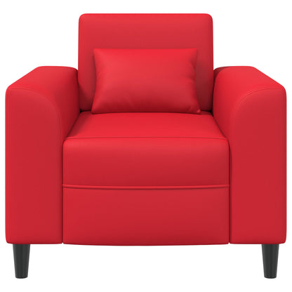 Poltrona Rosso Similpelle | homemem39
