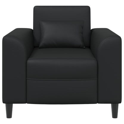 Poltrona Nero Similpelle | homemem39
