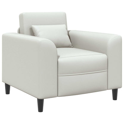 Poltrona Bianco Similpelle | homemem39