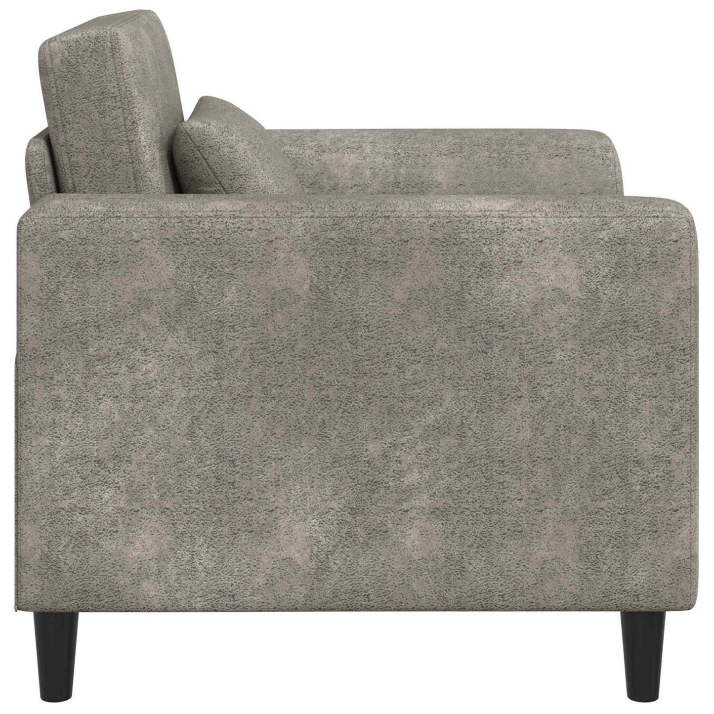 Poltrona Grigio Chiaro Pelle Scamosciata Sintetica | homemem39