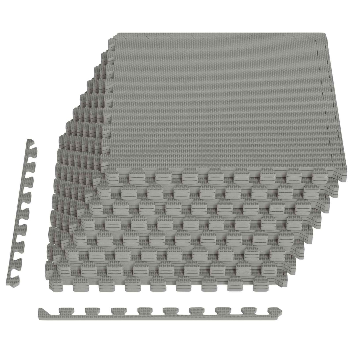 Tappeti 24 pcs Grigio 8,64 m² Schiuma EVA