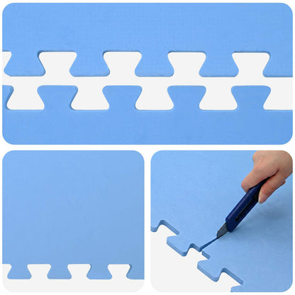 Tappeti 50 pcs Blu 18 m² Schiuma EVA | homemem39
