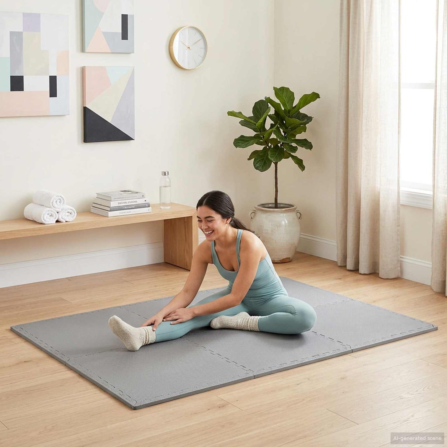 Tappeti 12 pcs Grigio 4,32 m² Schiuma EVA | homemem39