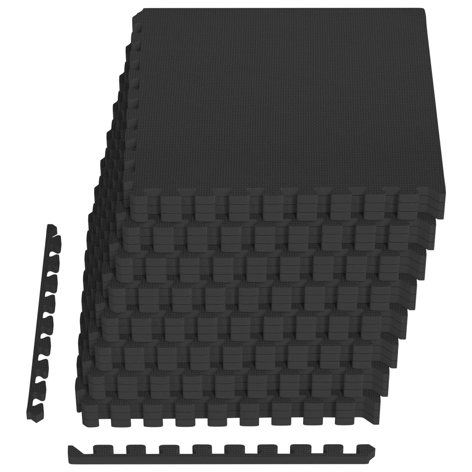 Tappeti 24 pcs Nero 8,64 m² Schiuma EVA | homemem39