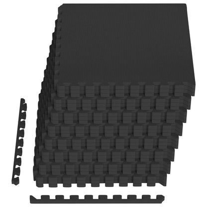 Tappeti 24 pcs Nero 8,64 m² Schiuma EVA | homemem39