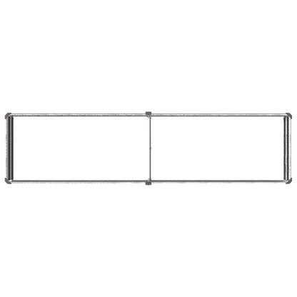 Letto rialzato da giardino Argento 160 x 40 x 24 cm | homemem39