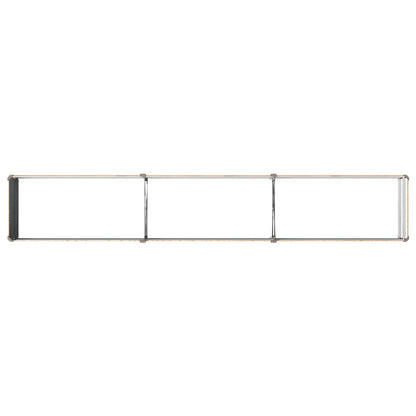 Letto rialzato da giardino Marrone legno 240 x 40 x 24 cm | homemem39