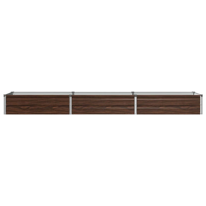 Letto rialzato da giardino Nero 240 x 40 x 24 cm | homemem39