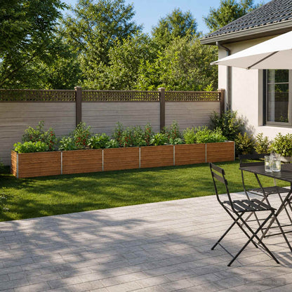 Letto rialzato da giardino Marrone legno 600 x 80 x 55 cm