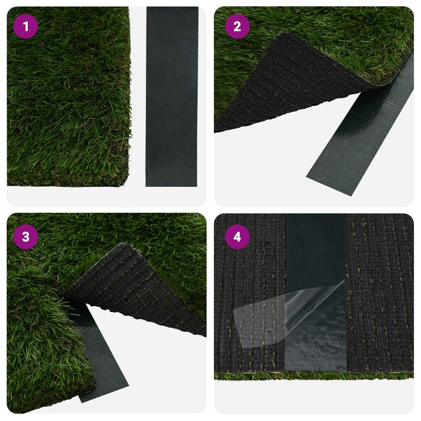 Nastro adesivo per erba sintetica Verde 5 cm x 10 m | homemem39