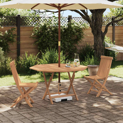 Set Bistro da Giardino 3 pcs Marrone Legno Teak Massello | homemem39