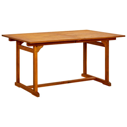 Set da pranzo da giardino 5 pezzi Naturale | homemem39