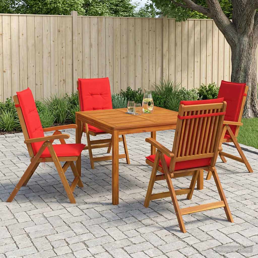 Set da pranzo da giardino 5 pezzi Naturale | homemem39