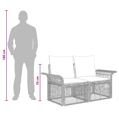 Set Divano da Giardino 13 pcs Grigio polyrattan | homemem39