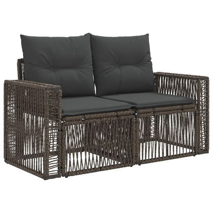 Set Divano da Giardino 12 pcs Grigio e Grigio Scuro polyrattan | homemem39