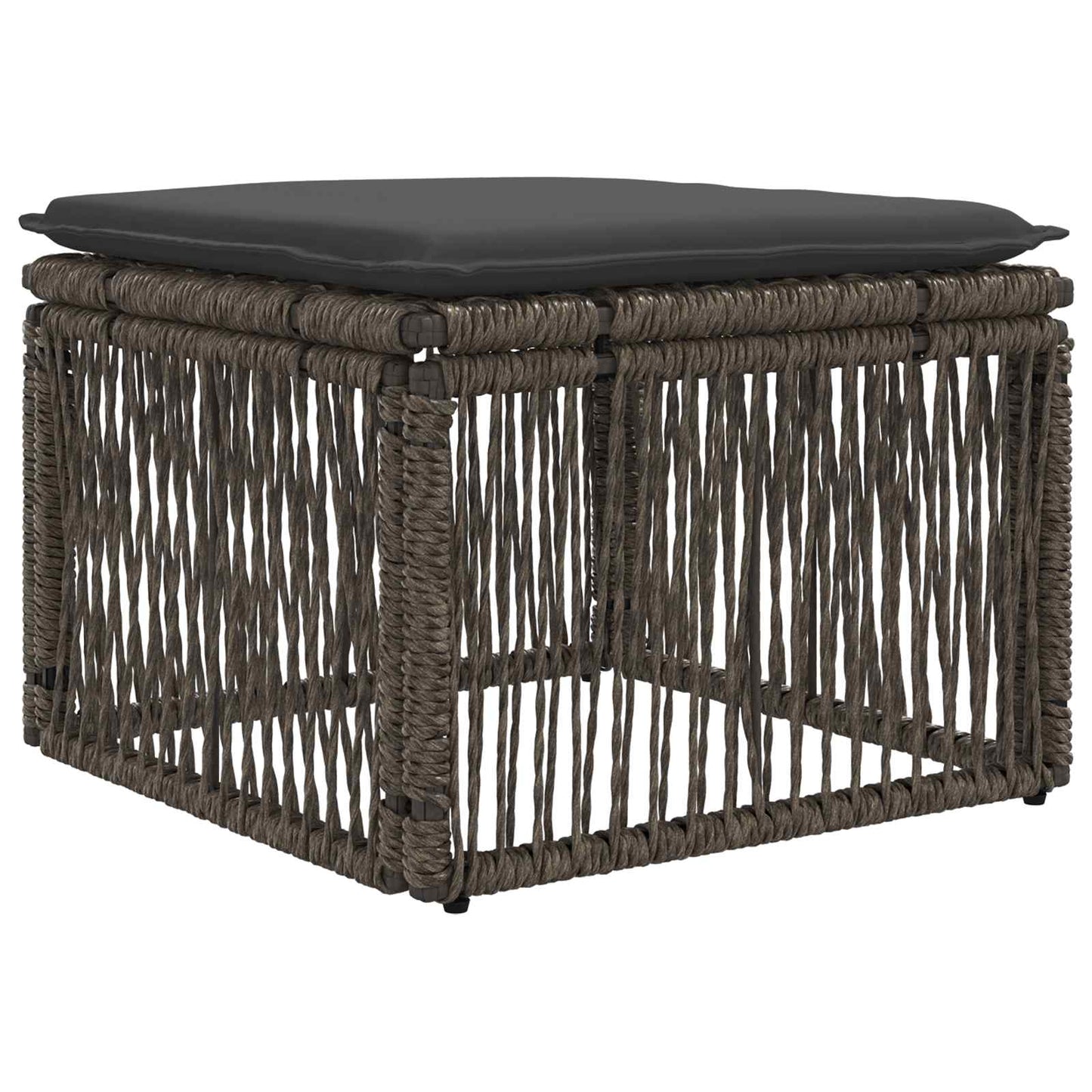 Set Divano da Giardino 9 pcs Grigio polyrattan | homemem39