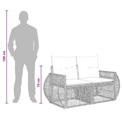 Set Divano da Giardino 8 pz 8-Numero di posti Beige polyrattan | homemem39