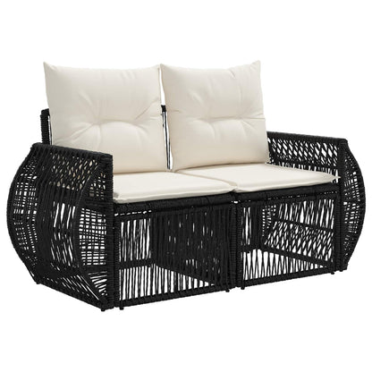 Set Divano da Giardino 13 pcs Nero polyrattan | homemem39