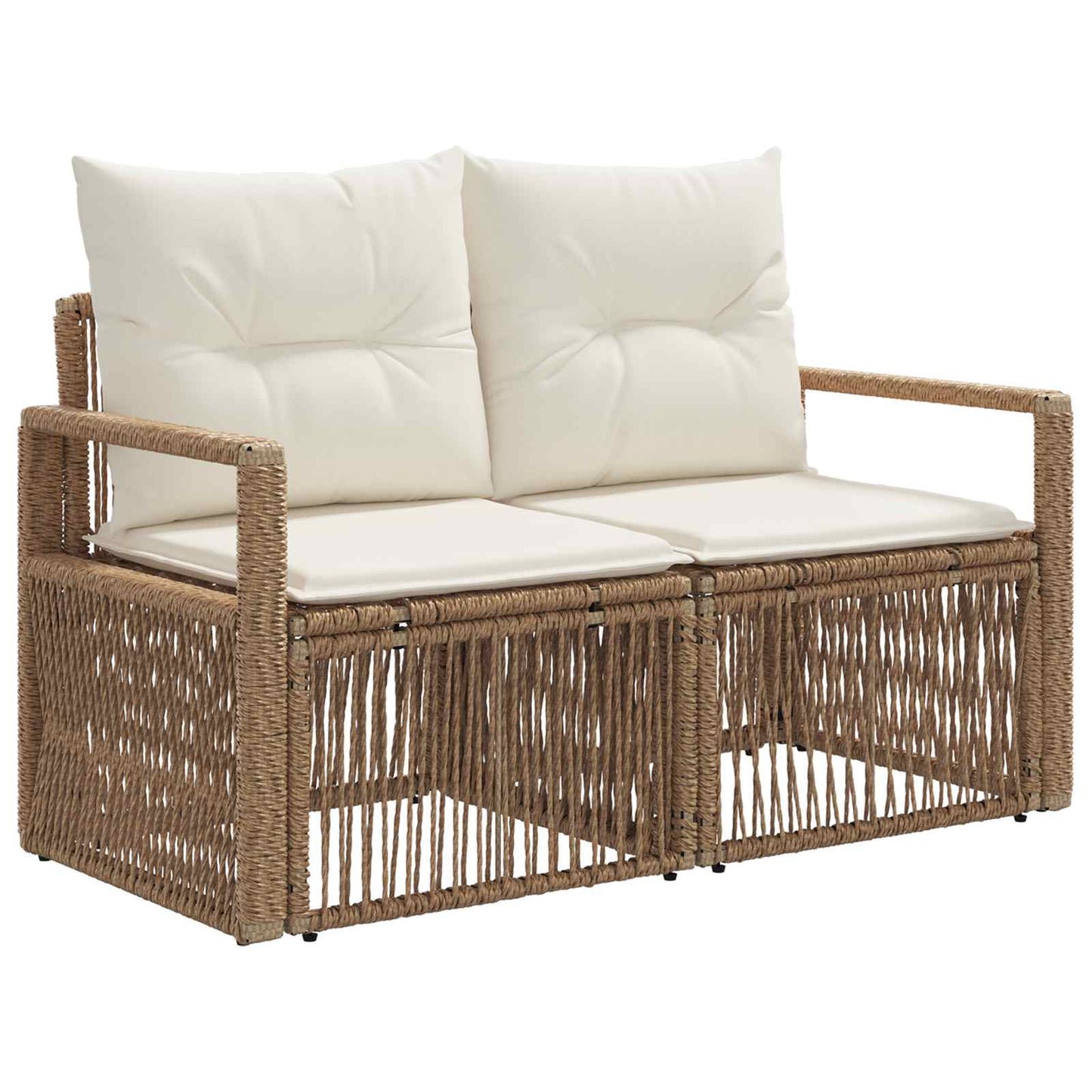 Set Divano da Giardino 5 pcs Beige polyrattan | homemem39