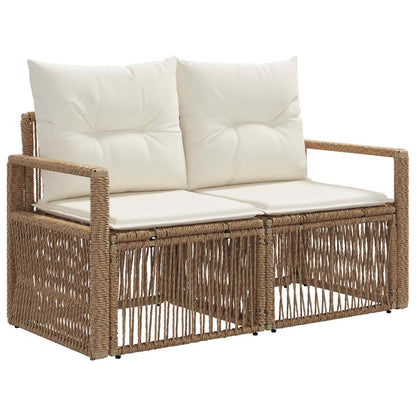 Set Divano da Giardino 7 pcs Beige polyrattan | homemem39