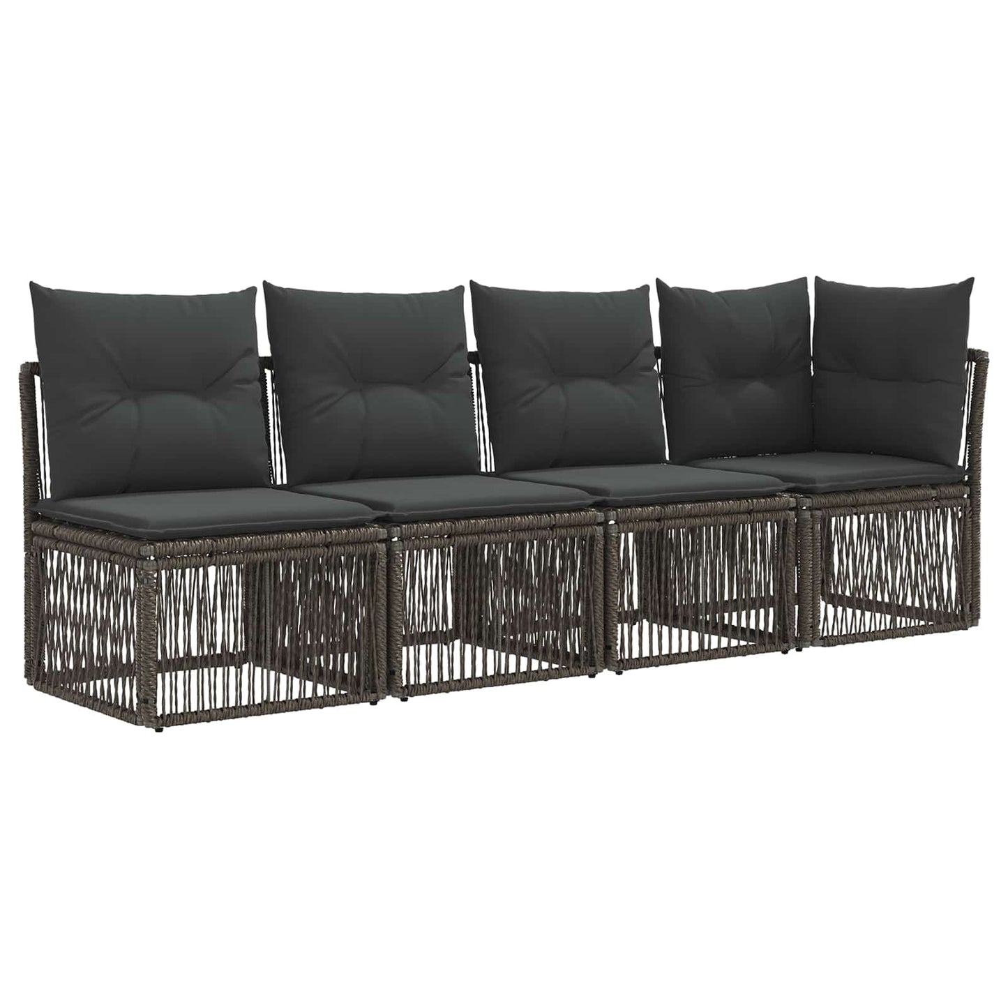 Set Divano da Giardino 8 pcs Grigio polyrattan | homemem39