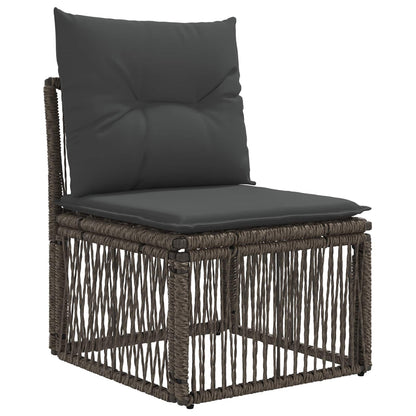 Set Divano da Giardino 10 pcs Grigio polyrattan | homemem39