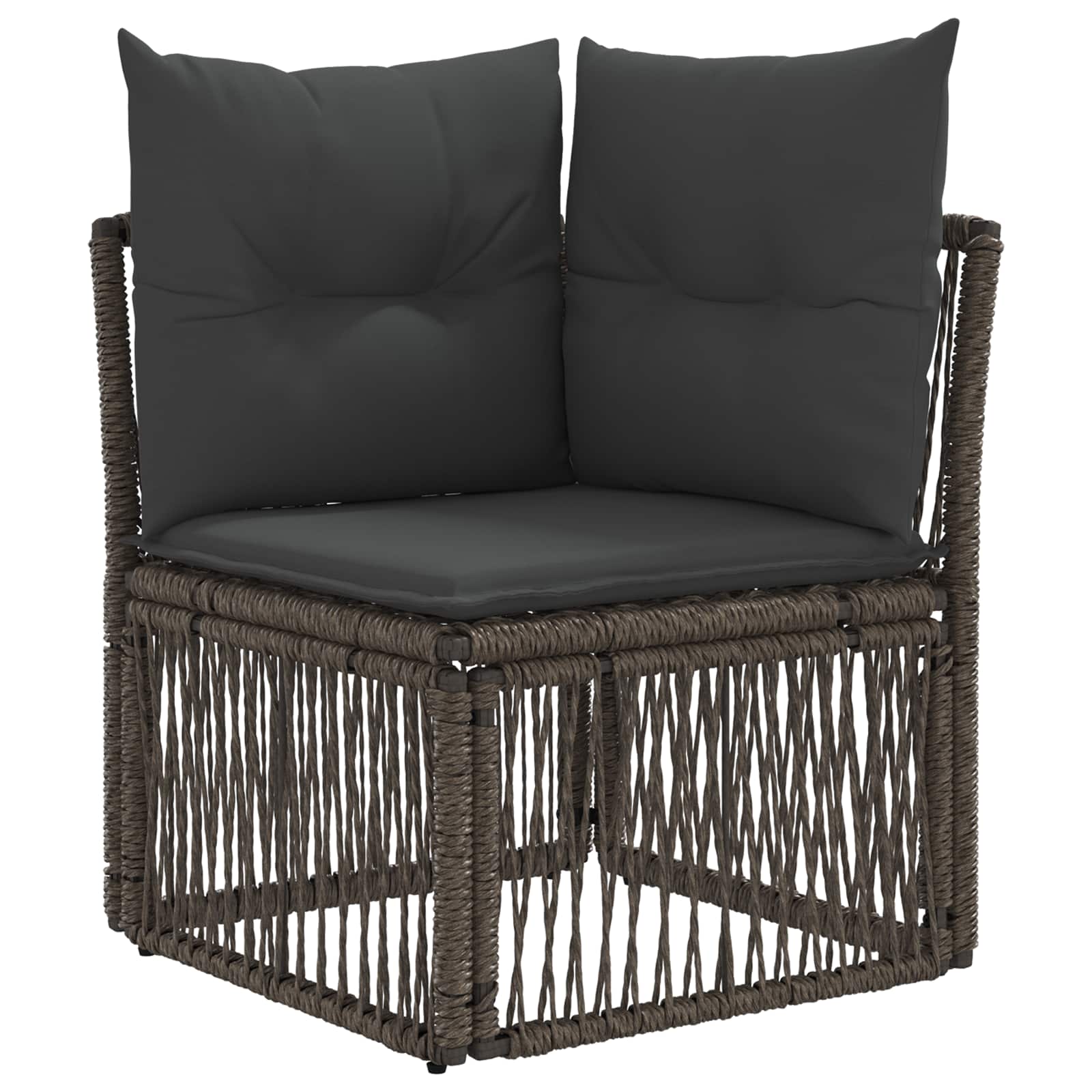 Set Divano da Giardino 8 pcs Grigio polyrattan | homemem39