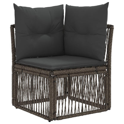 Set Divano da Giardino 8 pcs Grigio polyrattan | homemem39