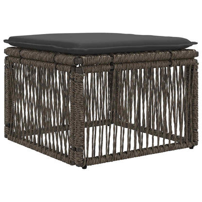 Set Divano da Giardino 8 pcs Grigio polyrattan | homemem39