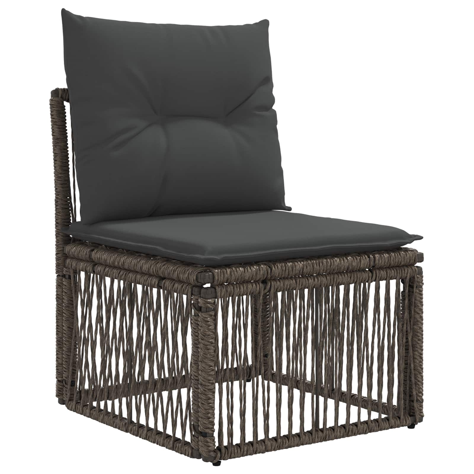 Set Divano da Giardino 6 pcs Grigio polyrattan | homemem39