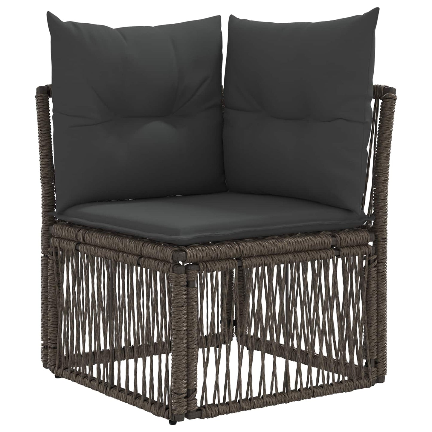 Set Divano da Giardino 6 pcs Grigio polyrattan | homemem39