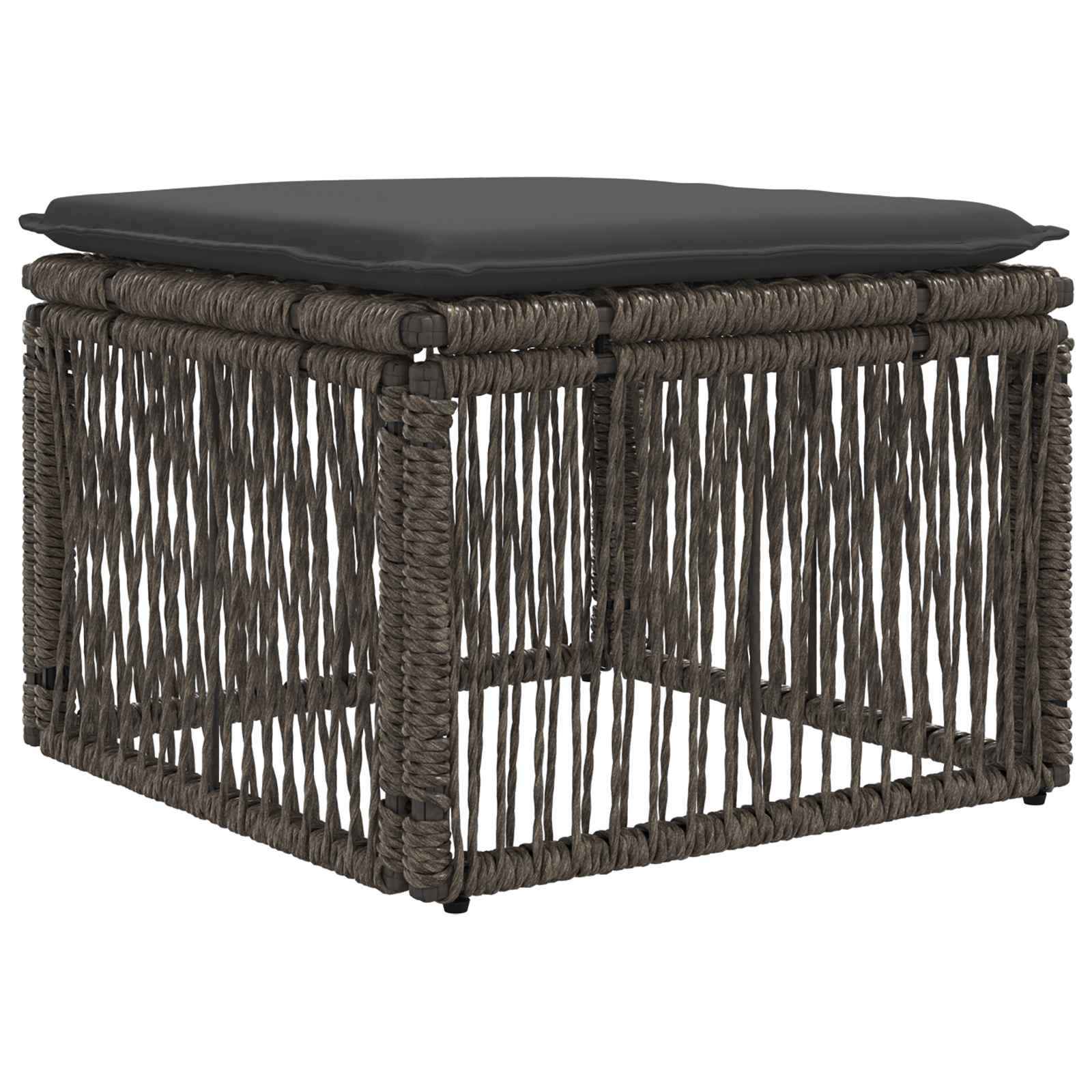 Set Divano da Giardino 6 pcs Grigio polyrattan | homemem39