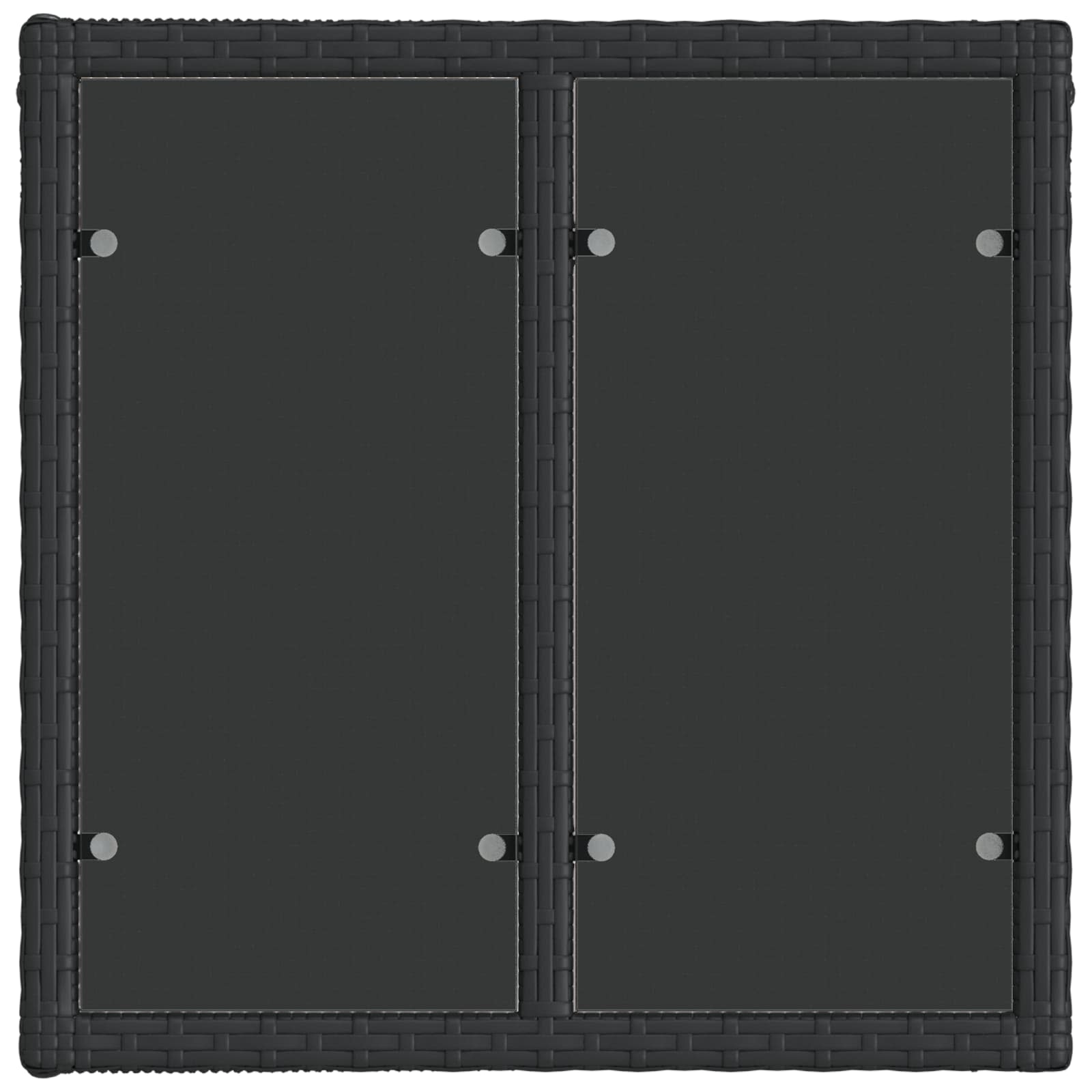 Set Divano da Giardino 8 pcs Nero polyrattan | homemem39