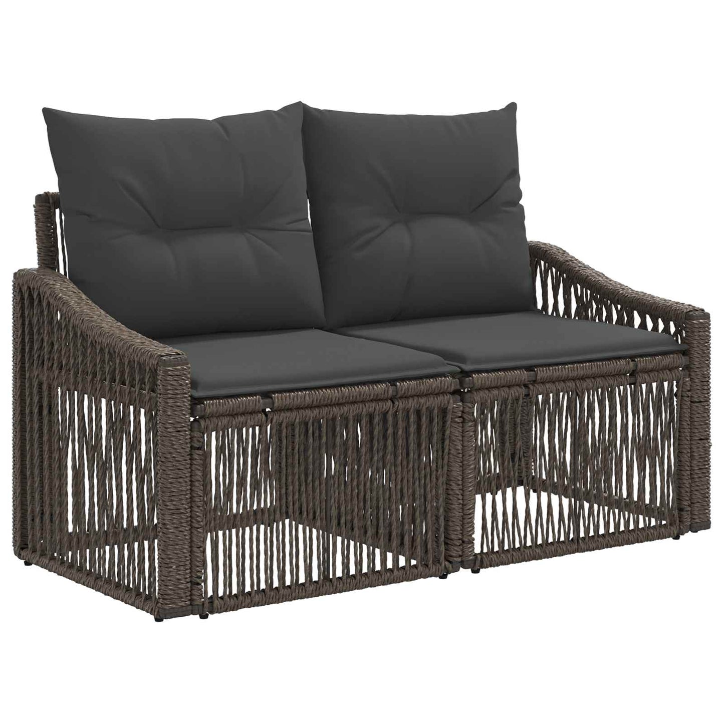 Set Divano da Giardino 9 pcs Grigio polyrattan | homemem39