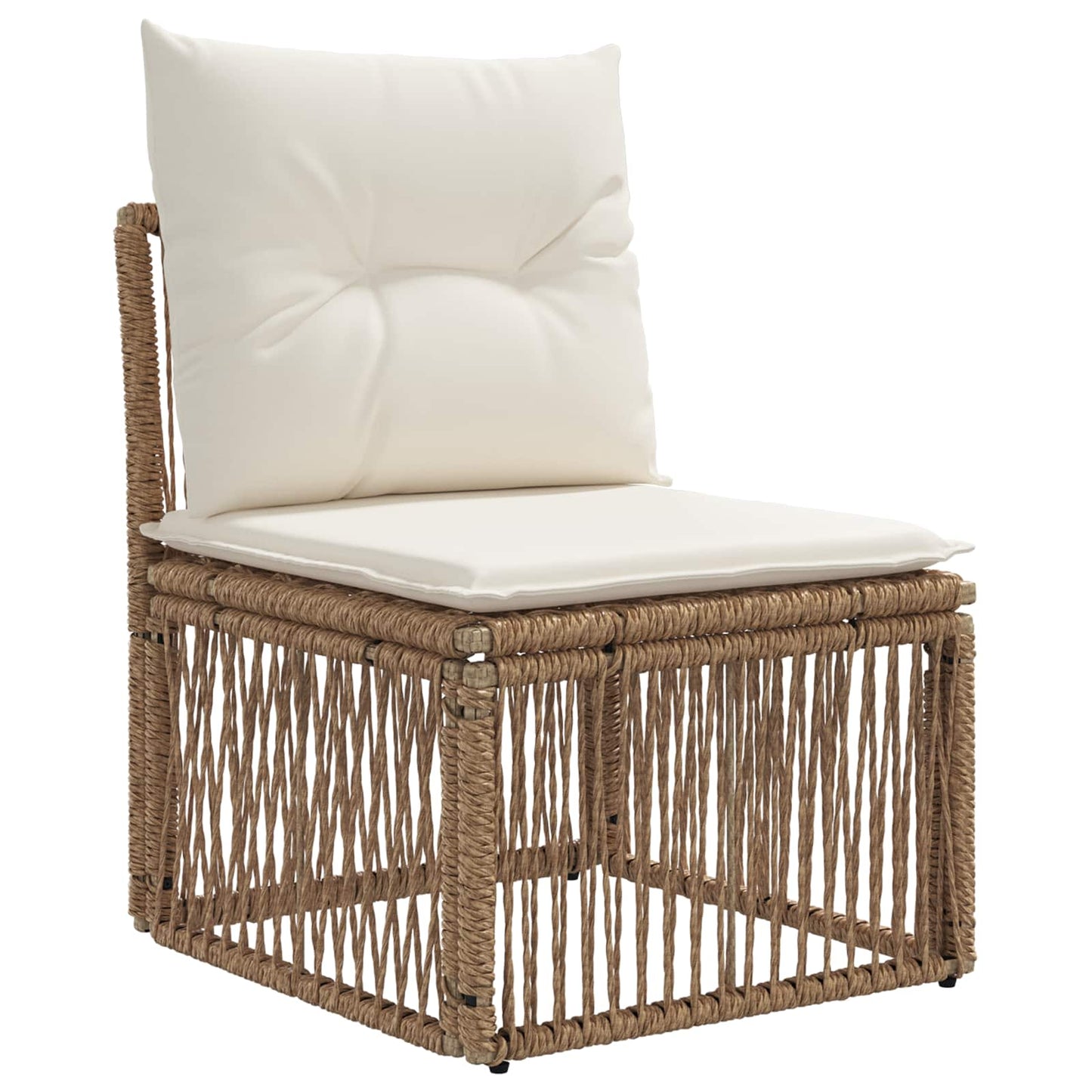 Set Divano da Giardino 13 pz Beige polyrattan