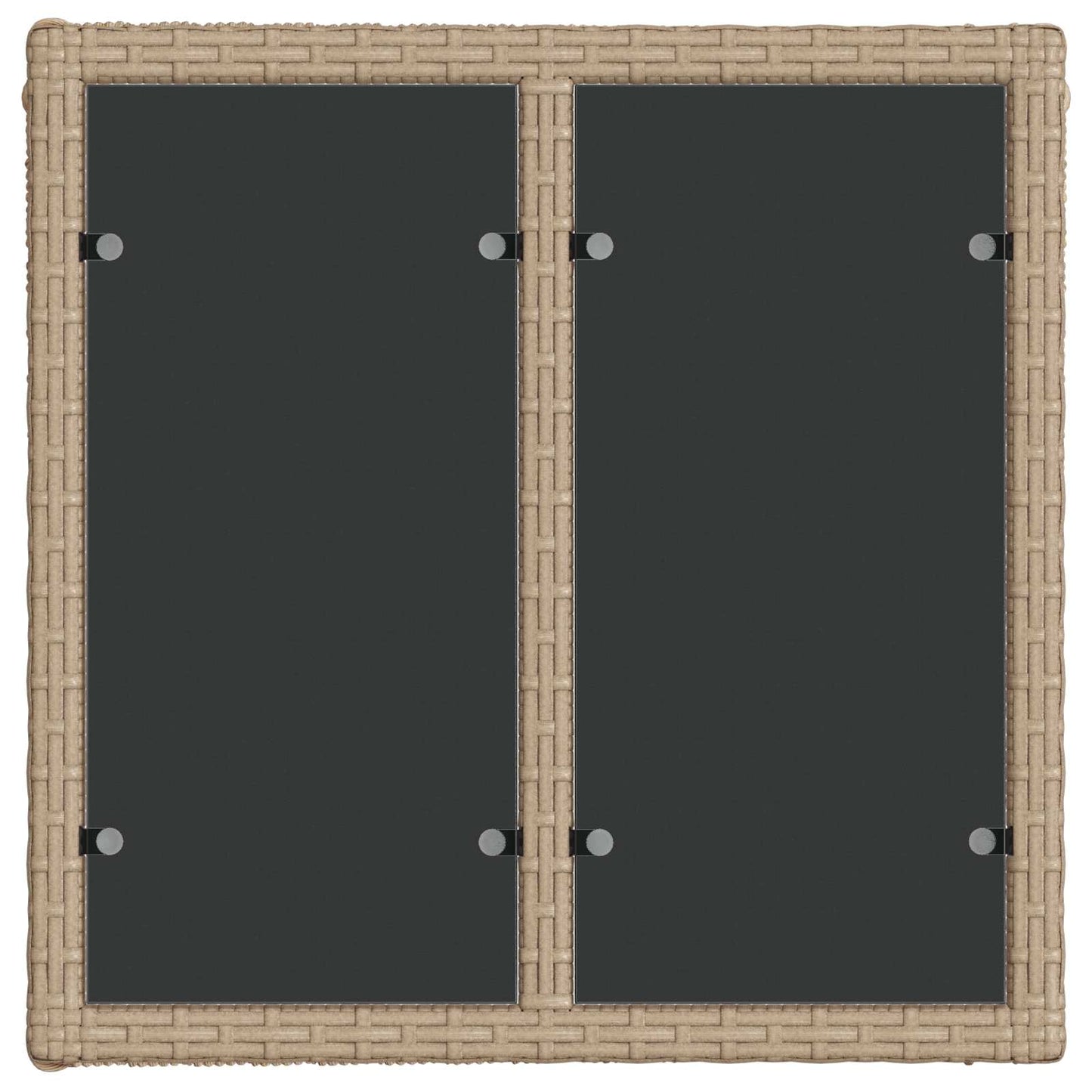 Set Divano da Giardino 13 pz Beige polyrattan