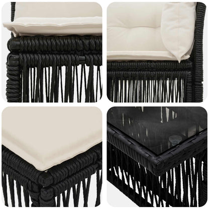 Set Divano da Giardino 13 pcs polyrattan | homemem39