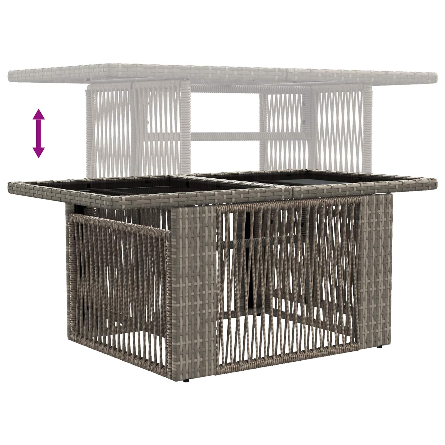 Set Divano da Giardino 13 pcs Grigio polyrattan | homemem39