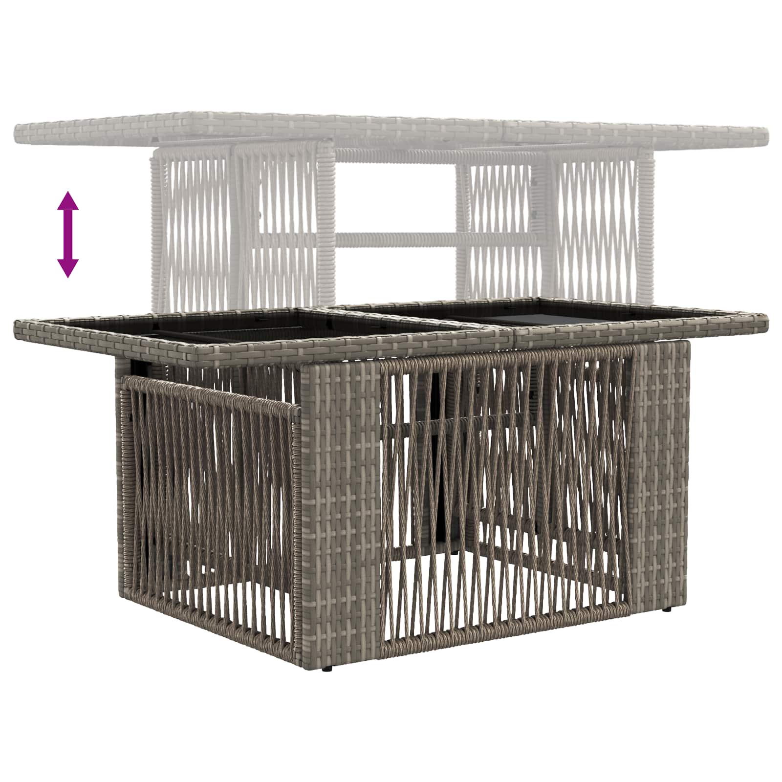 Set Divano da Giardino 13 pcs Grigio polyrattan | homemem39