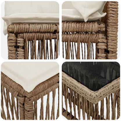 Set Divano da Giardino 13 pz polyrattan