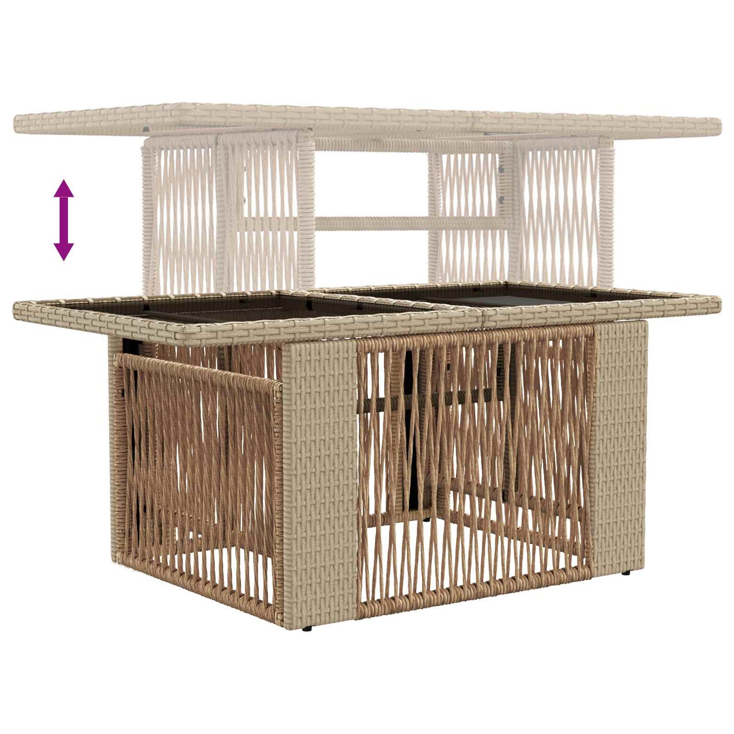 Set Divano da Giardino 13 pz polyrattan