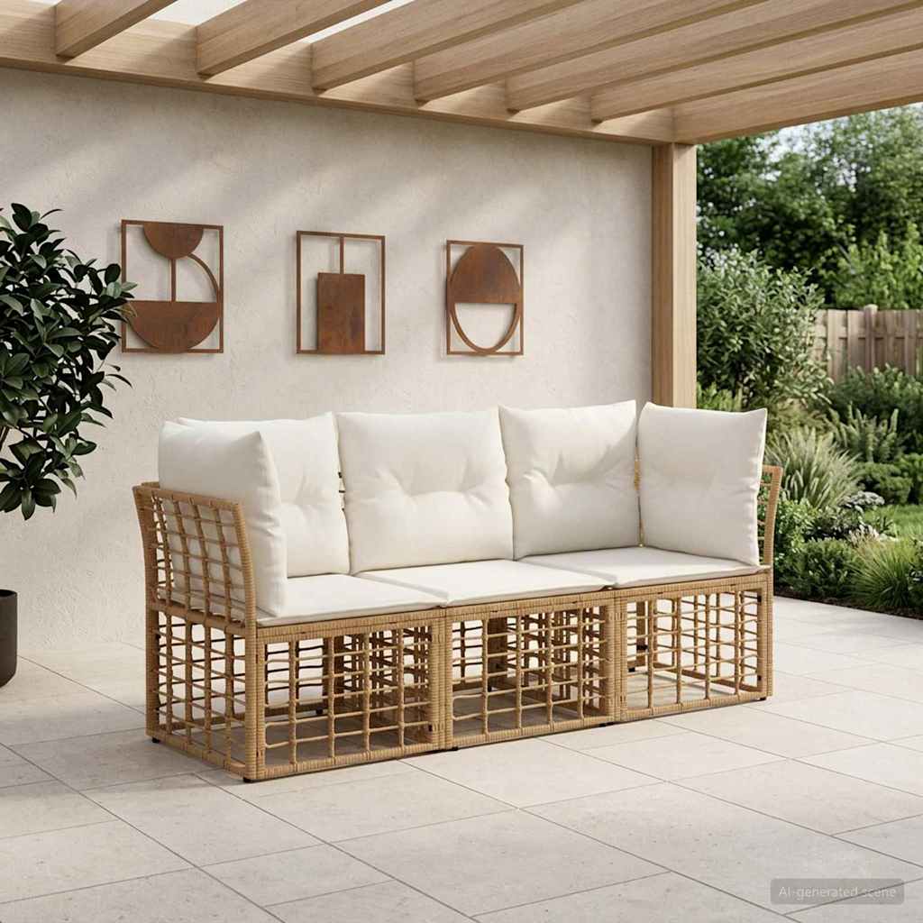 Set di divani da esterno Naturale Poliestere | homemem39