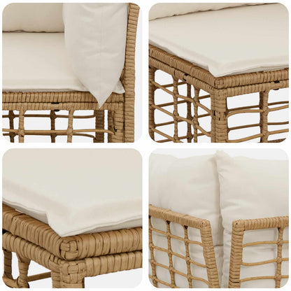 Set di divani da esterno Naturale Poliestere | homemem39