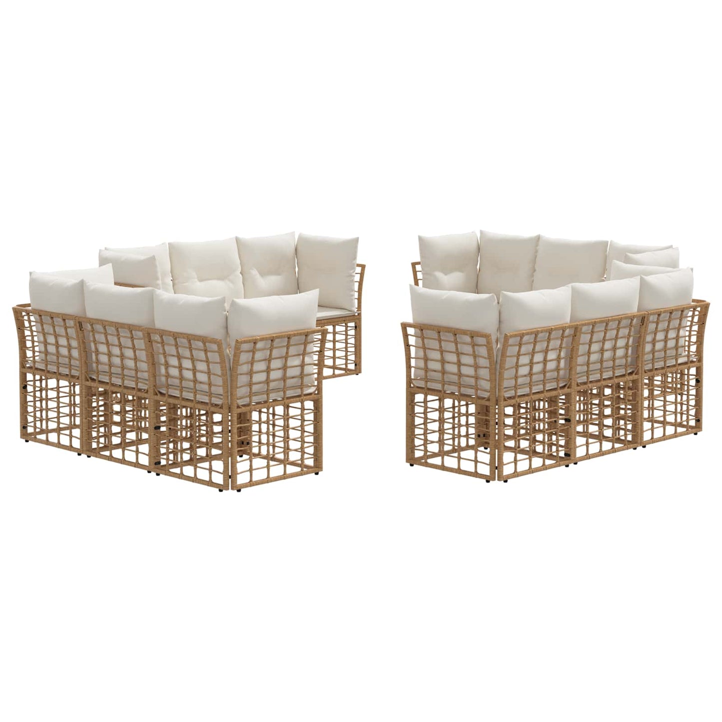 Set di divani da esterno Naturale Poliestere | homemem39