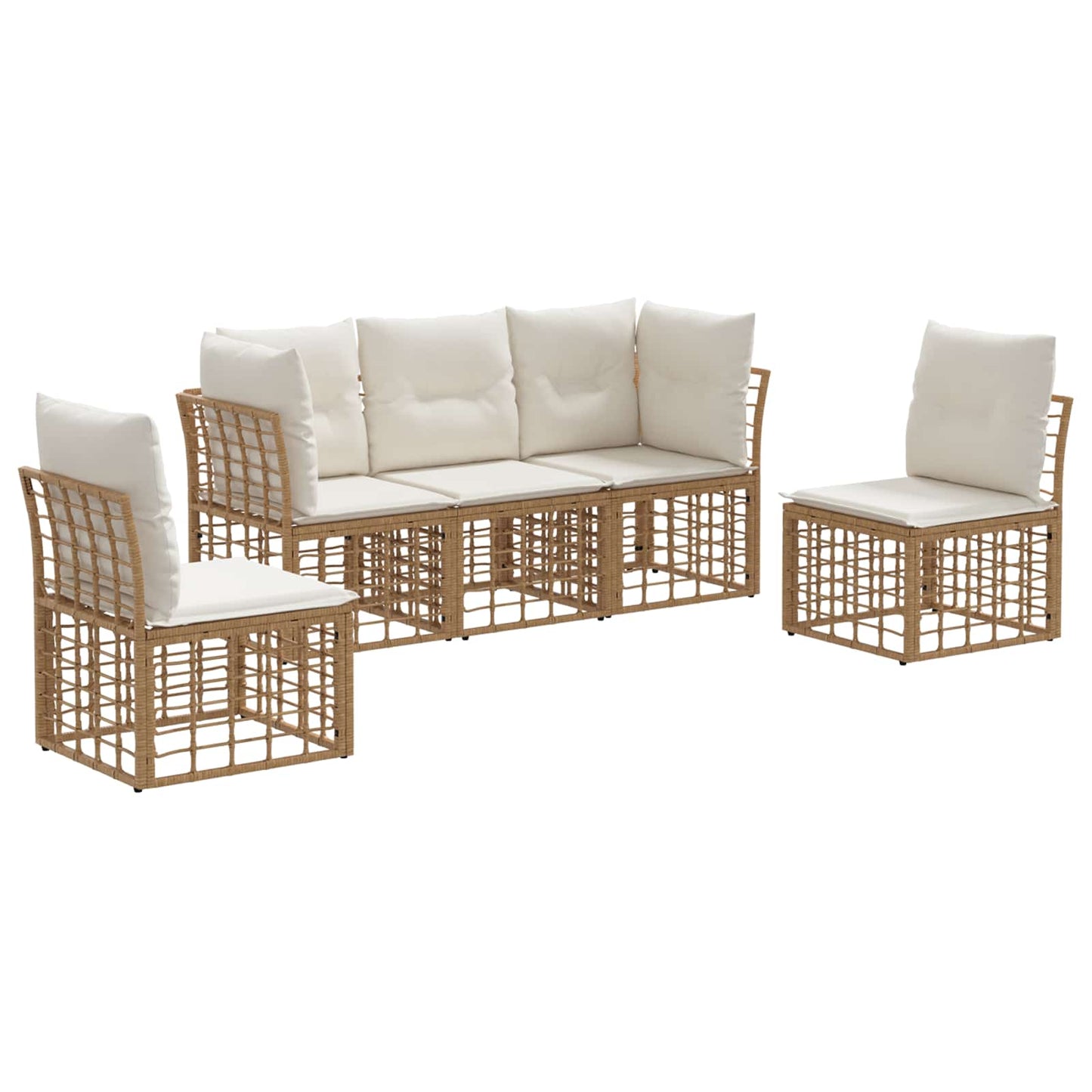 Set di divani da esterno Naturale Poliestere | homemem39