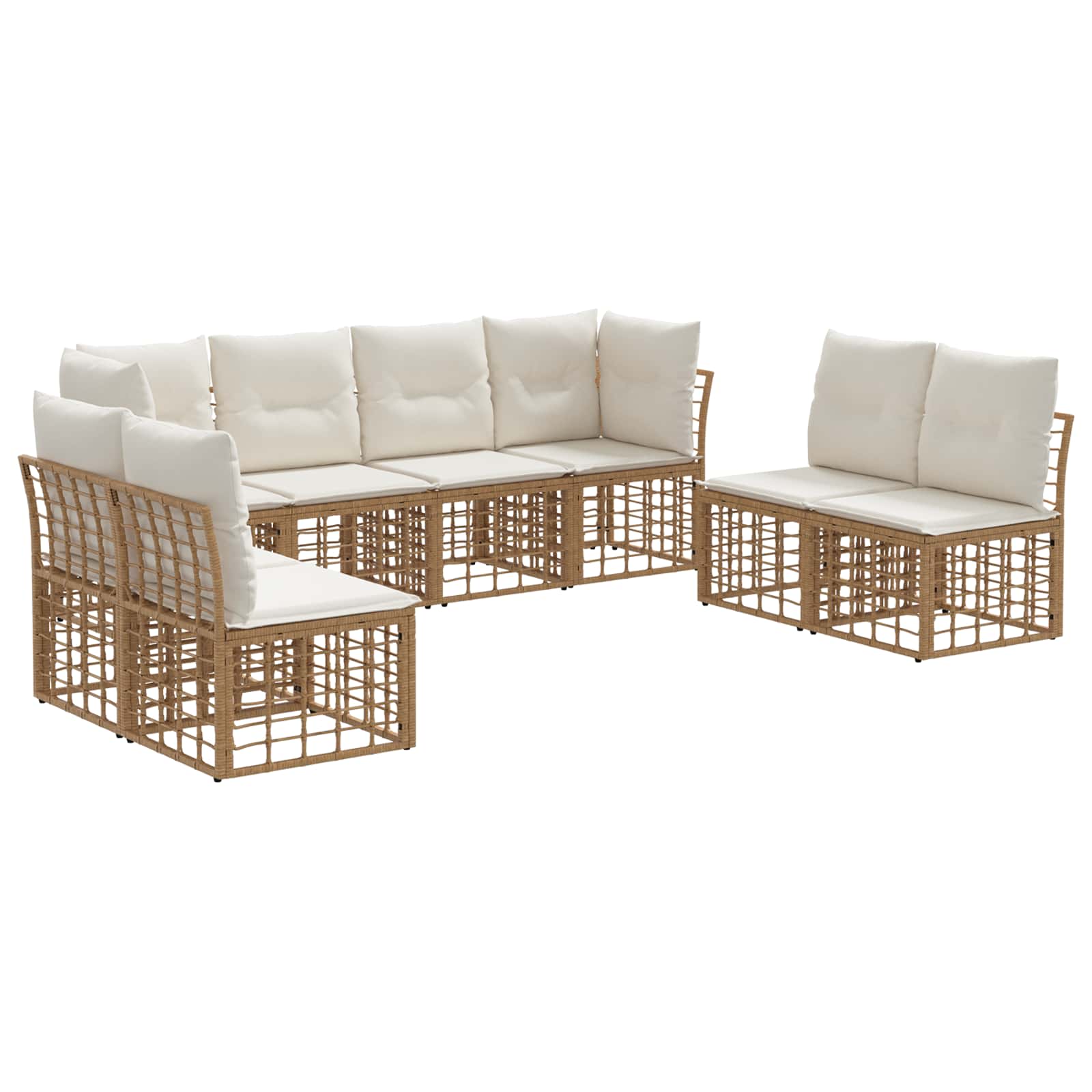 Set di divani da esterno Naturale Poliestere | homemem39